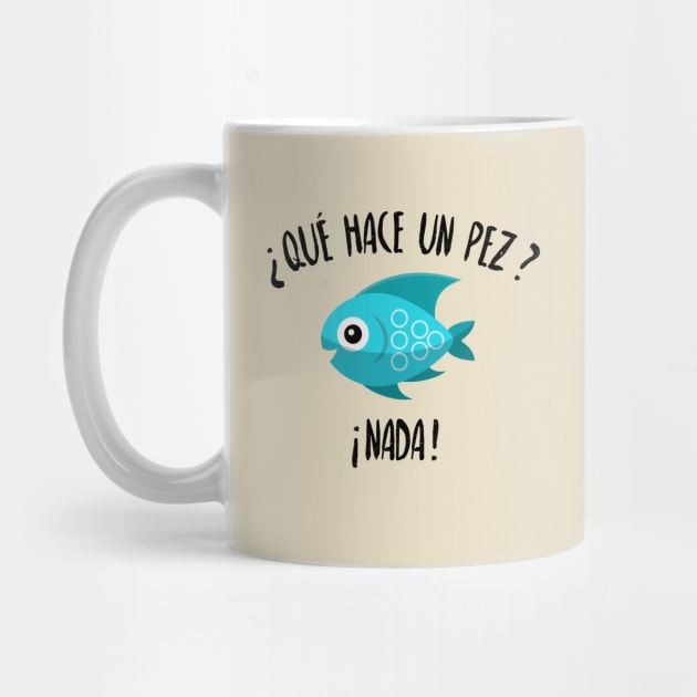 Que hace un pez? Nada - blue fish by verde